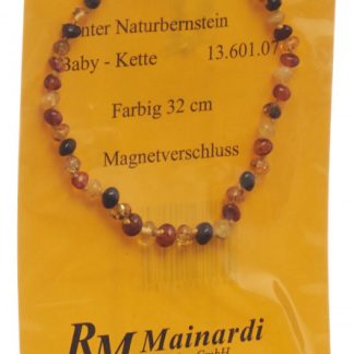MAINARDI Natur Bernstein 32cm farbig Magnetverschl
