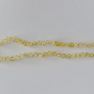 Amberstyle Bernsteinkette citrin 32cm mit Karabinerverschluss