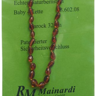 MAINARDI Natur Bernstein 32cm Barock Sicher-Versch