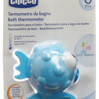 Chicco "BATH THERMOMETER" - Badethermometer, GLOBE FISH, LIGHT BLUE, 0m+