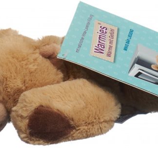 Warmies Minis Wärme-Stofftier Bär liegend beige