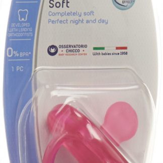icco Physiologischer Beruhigungssauger GOMMOTTO PINK Silikon medium 6-16m DE/FR