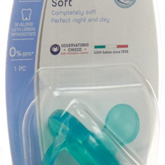 icco Physiologischer Beruhigungssauger GOMMOTTO BLUE Silikon medium 6-16m DE/FR