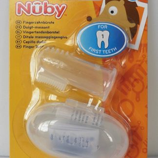 Nuby Finger-Zahnbürste mit Aufbewahrungsbox