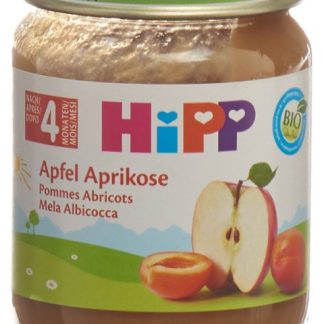 Hipp Apfel Aprikose Glas 125 g