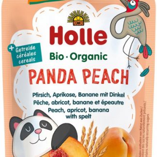 Holle Panda Peach - Pouchy Pfirsich Aprikose & Banane mit Dinkel 100 g