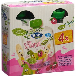 Hero Baby Bio Smoothie Birne Banane Himbeere 4 x 90 g