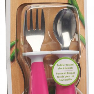 Munchkin Raise Löffel und Gabel für Kleinkinder Edelstahl 2 Stück