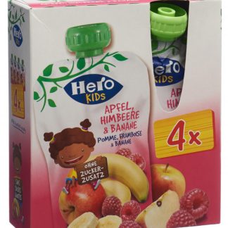 Hero Kids Smoothie Apfel Himbeere Banane Quattro 4 x 120 g