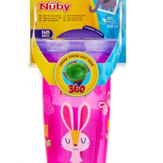 Nuby Trinktasse 360° Wonder Cup 300ml auslaufsicher x 3Stk