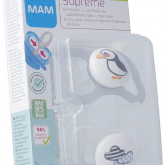 MAM Supreme Nuggi Silikon 6-16 Monate 2 Stk