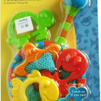Nuby buntes Fischernetz Set mit 4 Spielfiguren x 2Stk