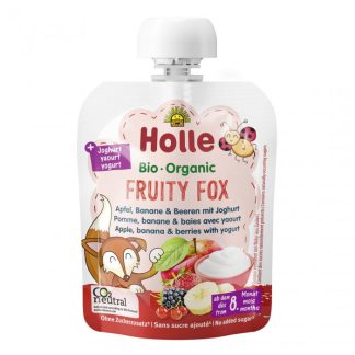 Holle Fruity Fox Apfel Banane & Beeren mit Joghurt Btl 85 g