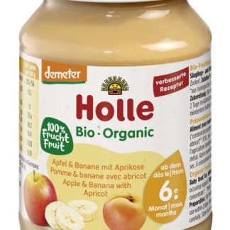 Holle Apfel Banane mit Aprikose Glas 190 g