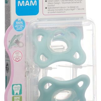 MAM Comfort Nuggi Silikon 2-6 Monate 2 Stk