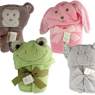 Antonio Kinderbadetuch mit Tierli Kapuze x 2Stk