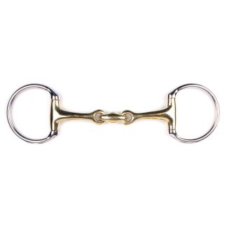 Q-essentials double-jointed eggbutt snaffle  Argentan