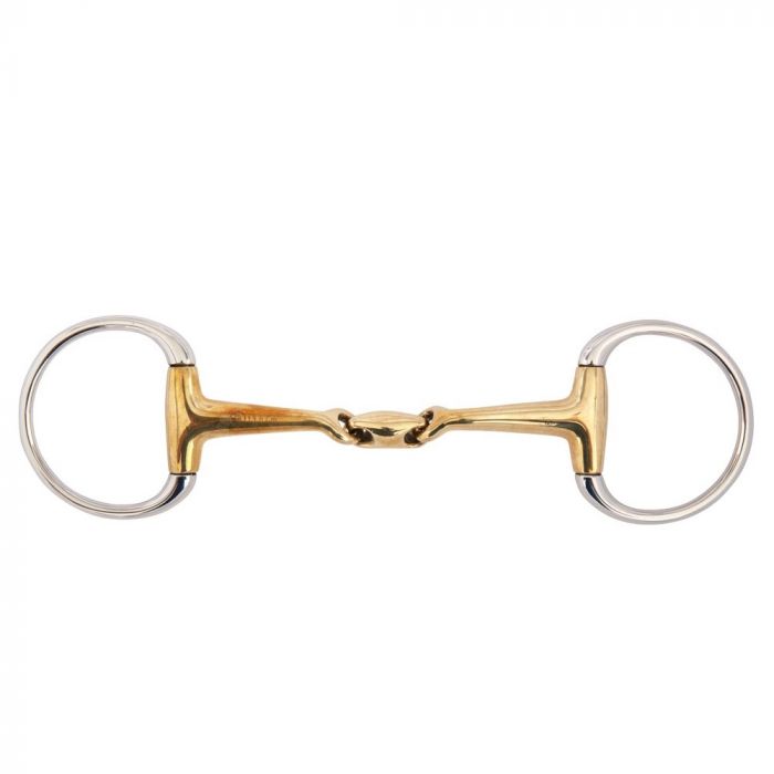 BR Double Jointed Eggbutt Snaffle Slightly Curved Soft Contact 14 mm