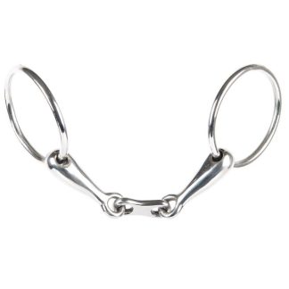 Harry's Horse Loose ring snaffle, french mouth with flat link, 20mm