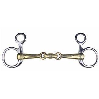 HKM Baucher Bit Argentan, 16mm stainless steel rings