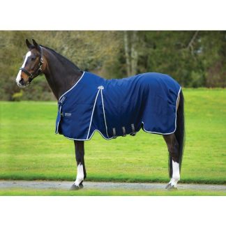 Rambo Optimo Stable Sheet Navy with Beige, Baby Blue & Navy