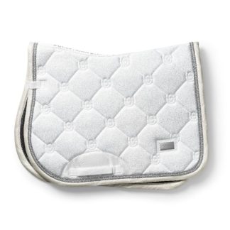 Equestrian Stockholm FW'24 Timeless White Glimmer Jump Saddlepad
