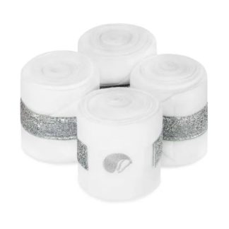 Equito Fleece Bandages White Silver