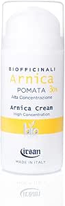 irsan Arnica High Concentration Ointment 30% Organic and Vegan. Indicated to combat muscle fatigue and joint pain. 100 ml