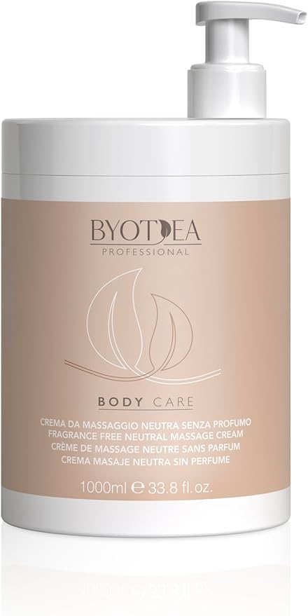 Byotea Neutral Fragrance Free Massage Cream 1000 ml | Fragrance Free Formula for Increased Skin Tolerability