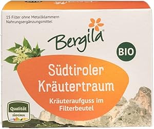 Dream of Herbs Alto Adige Herbal Tea 15 Organic Filters Bergila