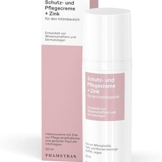 Protective and Nourishing Cream + Zinc for the Outer Intimate Area | Intimate Care with Zinc for Sensitive and Irritated Intimate Skin Care | Fragrance Free | Vegan | Microplastic Free | 50