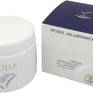 ISB - Lemon Massage Cream 250 ml with Biotech Hyaluronic Acid based on Thermal Water from the island of Ischia