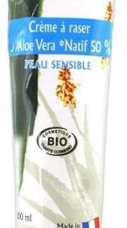 Puraloe Crème à raser bio à l'aloé vera 50 ml