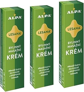 3 Pack - Alpa LESANA Cream - Herbal Massage (3 x 40g = 120g)