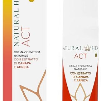 ACT Strong Anti-Inflammatory Ointment, Cream with Arnica Extract and Hemp Therapeutic CBD Natural Anti-Inflammatory and 100% Made in Italy, Pain Relief for Sprains, Trauma and Arthritis