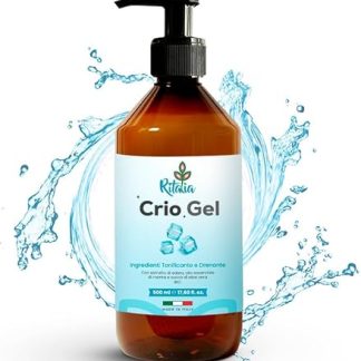 500 ml Leg Cream with Cold Effect, Relieves Varicose Veins and Broken Capillaries for Swollen and Heavy Tired Legs, Cryo Organic Gel Improves Circulation Firming and Toning