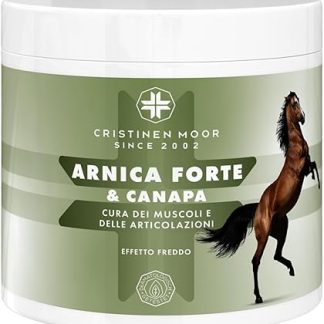 Arnica Extra Forte with Hemp – 500 ml – Natural – for Muscle and Joint Massage – Arnica for Horses for Human Use – Dermatologically Tested – CristinenMoor – Made in Germany