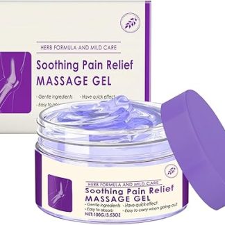 Joint Discomfort Relief Gel, Sports Muscle Cream, Soothing Massage Gel, Fast Absorption Non-Greasy Formula, 7 x 7 x 4.3 cm, for Back, Neck, Hands and Knees