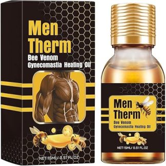Mentherm Fuel Oil for Gynecomastia, Mentherm, Bee Venom Oil, Biancat Thermofirm Bee Venom Gynecomastia Oil, Bee Venom Oil for Strengthening Pectoral Muscles in Men