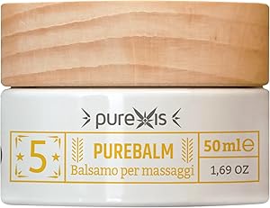 PUREBALM - Massage Balm - 50ml - Provides relief in case of localized pain and muscle tension - With hemp oil and montana arnica - Natural and soothing formula