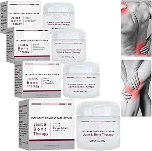 4 Piece Natural Cream for Joint and Bone Therapy - Fragrance Free - Adults with Joint or Bone Pain - Unisex