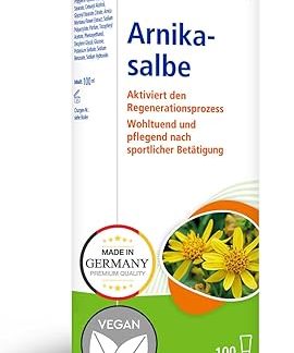SUNLIFE Arnica Ointment 1 x 100ml - Beneficial Ointment with Arnica Extract and Vitamin E - Nourishing Sports Ointment Ideal for Massaging - Fast Absorption Muscle Relaxing Ointment - For
