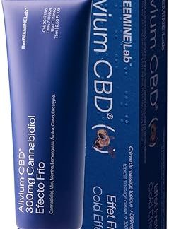 The Beemine Lab - Alivium CBD Cold Massage Cream with CBD, Arnica, Peppermint and Honey | Local Relief Feeling | Topical Muscle & Joint Cream