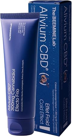 The Beemine Lab - Alivium CBD Cold Massage Cream with CBD, Arnica, Peppermint and Honey | Local Relief Feeling | Topical Muscle & Joint Cream