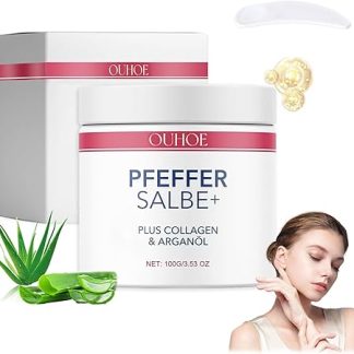 Pepper Ointment for Skin Repair Active Pepper Ointment Plus Pepper Ointment Comes with 1 Stick of Collagen Rich Ointment and Argan Oil (100g)