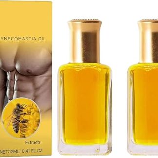 Bee Venom Gynecomastia Oil, Olio riscaldante Ginecomastia, Ginecomastia, Ginecomastia per gli uomini, Può Contribuire al rafforzamento dei muscoli pettorali (2PC)