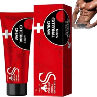 Men's Energy Strength Massage Cream | Mens External Cream XXXL 50ml, Vitality Boost Cream