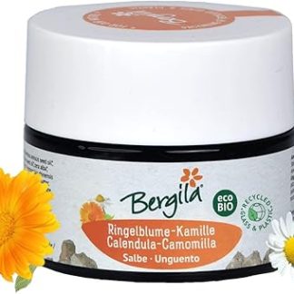 Bergila ECOBio Calendula and Chamomile Ointment, 50 ml - 100% Natural Organic and Controlled Raw Material - Ideal for Massages - Controlled and Certified Quality