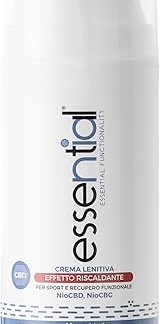 ESSENTIALNIO Ortho Sports Muscle Warming Cream with CBD, Arnica and Essential Oils, Soothing Cream for Sports and Functional Recovery – Gives Relief from Muscle Fatigue, Made in Italy, 100 ml