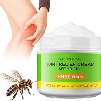 Bee Venom Joint & Bone Therapy Cream - Natural Formula Arthritis Pain Relief Cream - Ultra Resistant Joint Healing Cream 100g Hands, Feet, Shoulders, Painful Recovery